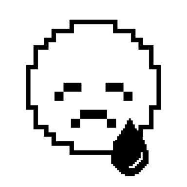 Sad face icon